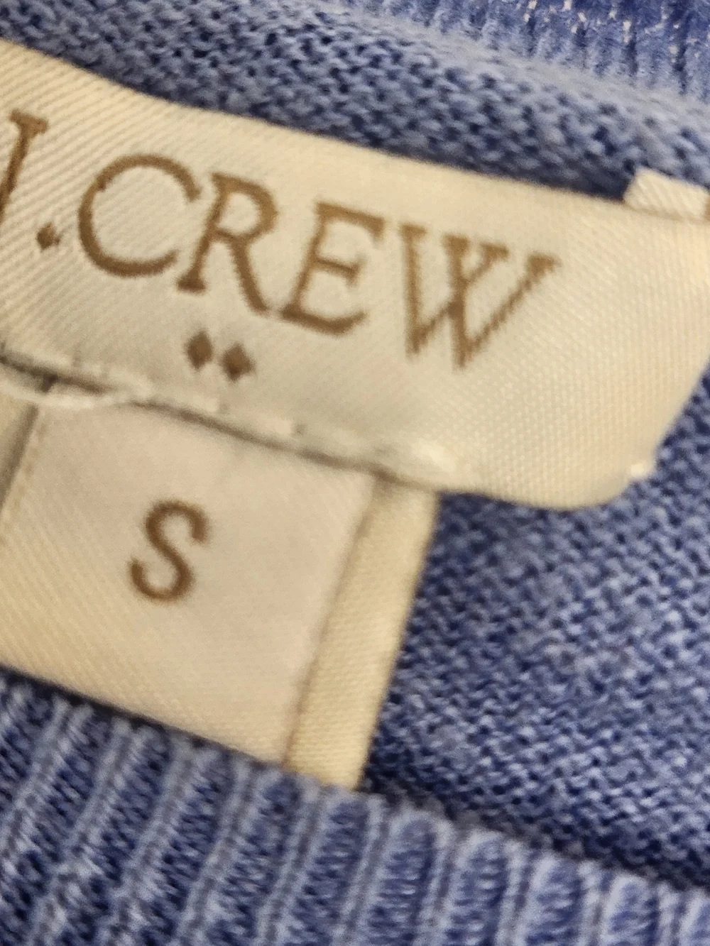 J. Crew Light Blue Lightweight Scoop Neck Sweater  S Euc